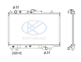 KOYO PL060533 - RADIADOR MAZDA 323-KIA SEPHIA