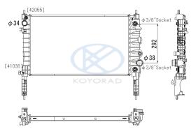 KOYO PL463549 - RADIADOR OPEL MOKKA A/T