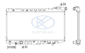 KOYO PA010160 - RAD. TOYOTA COROLLA (1.6 GTI ) MAN. '87-'92