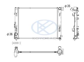 KOYO PL023723 - RAD. NISSAN MICRA 0.9 IG-T / RENAULT 1.5 DCI