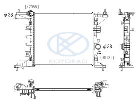 KOYO PL463604 - RAD. OPEL MERIVA B 1.4 ECOTEC MAN. 03/10-03/17