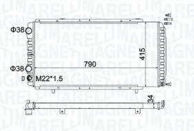 MAGNETI MARELLI BM1809 - RADIADOR FIAT DUCATO-CITROEN JUMPER