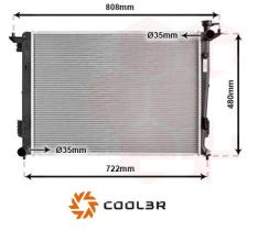 R.D. HY052 - RADIADOR HYUNDAI IX35 / KIA