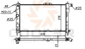 R.D. DW053 - RADIADOR DAEWOO NEXTA
