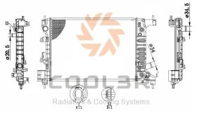 R.D. DW503 - RADIADOR CHEVROLET AVEO '11-