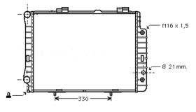 R.D. ME098 - RADIADOR MERCEDES W210  280-320