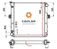 R.D. MT020 - RADIADOR FORKLIFT-MITSUBISHI-CAT