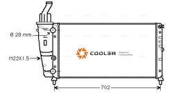 R.D. FT640 - RADIADOR FIAT PUNTO 75-85 16V