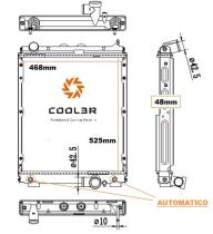 R.D. 1414281 - RADIADOR MITSUBISHI CANTER-FUSO A/T