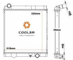 R.D. 1414214 - RADIADOR MITSUBISHI CANTER-FUSO