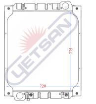 R.D. ME406 - RAD. MERCEDES 0 404 ( 91-99 ). METALICO COMPLETO