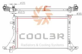 R.D. 1443025 - RAD. RENAULT MASTER / OPEL MOVANO 2.2DCI - 2.5DCI (09)