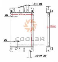 R.D. 1483015 - RAD. CATERPILLAR / PERKINS ( GENERADOR 500*328*36 )