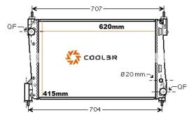 R.D. 105558081 - RAD. OPEL CORSA D. 1.3 CDTI (06-15)