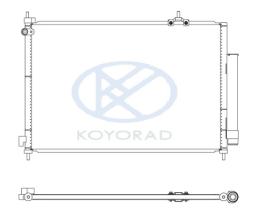 KOYO CD080773 - CONDENSADOR HONDA CRV