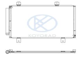 KOYO CD081311 - CONDENSADOR HONDA JAZZ IV