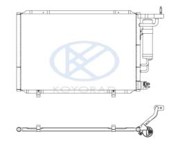 KOYO CD320790M - CONDENSADOR FORD FIESTA VI