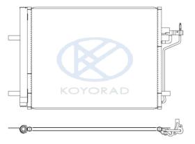 KOYO CD320702 - CONDENSADOR FORD FOCUS III