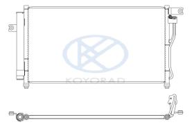 KOYO CD810522 - CONDENSADOR HYUNDAI ACCENT III