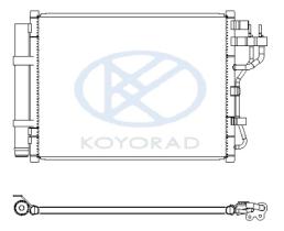 KOYO CD811180M - CONDENSADOR HYUNDAI I10