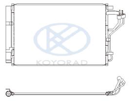 KOYO CD810624 - CONDENSADOR HYUNDAI ELANTRA