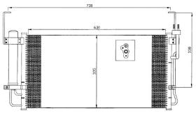 R.D. HY429 - CONDENSADOR HYUNDAI SANTE FE 01-06