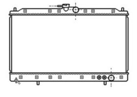 R.D. MT090 - RADIADOR MITSUBISHI SIGMA