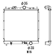 R.D. MT557 - RADIADOR MITSUBISHI COLT/LANCER