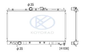 KOYO PL030490 - RADIADOR MITSUBISHI GALANT TDI