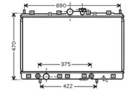 R.D. MT209 - RADIADOR MITSUBISHI SPACE RUNNER