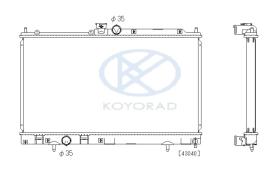 KOYO PL031610 - RADIADOR MITSUBISHI LANCER 2.0 EVO