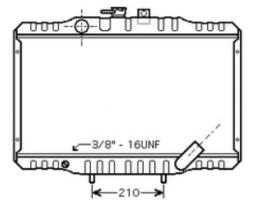 R.D. MT070 - RADIADOR MITSUBISHI L300 METAL 3FILAS