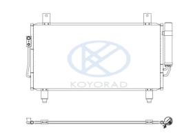 KOYO CD030755 - CONDENSADOR MITSUBISHI OUTLANDER/AUDI