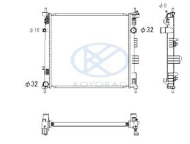 KOYO PL022907 - RADIADOR NISSAN NV200 EVALIA