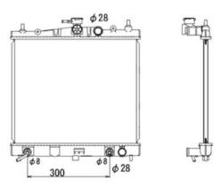 R.D. DN535 - RADIADOR NISSAN MICRA K12 A/T