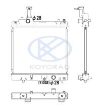 KOYO PL102469R - RADIADOR NISSAN PIXO