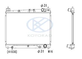 KOYO PL010862 - RADIADOR TOYOTA YARIS 1.3-1.5 16V