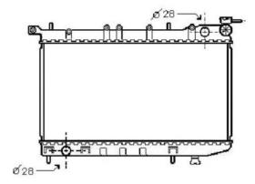 R.D. DN583 - RADIADOR NISSAN SUNNY N14