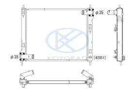 KOYO PL022564 - RADIADOR NISSAN JUKE 1.6