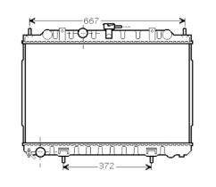 R.D. DN453 - RADIADOR NISSAN X-TRAIL 2.0-2.5