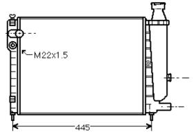 R.D. CT814 - RADIADOR CITROEN
