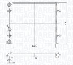 MAGNETI MARELLI BM1667 - RADIADOR SEAT LEON