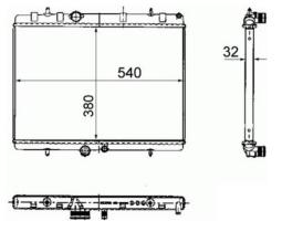 R.D. CT438 - RADIADOR CITROEN C4-PEUG.307