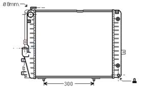 R.D. ME200 - RADIADOR MERCEDES W124 260-300