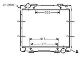 R.D. SC743 - RADIADOR SCANIA 860X712X50 - METALICO