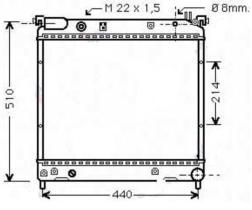 R.D. SZ240 - RADIADOR SUZUKI SAMURAI/VITARA