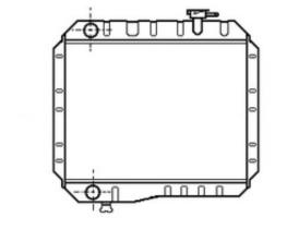 R.D. TO042 - RADIADOR TOYOTA LANDCRUISER BJ42-45 METALICO