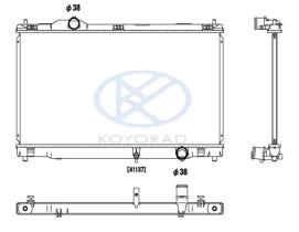 KOYO PL011937 - RADIADOR TOYOTA LEXUS IS250