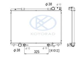 KOYO PA010535 - RADIADOR TOYOTA PREVIA 2.4 A/T