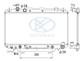 KOYO PL010984 - RADIADOR TOYOTA RAV4 II VVTI A/T